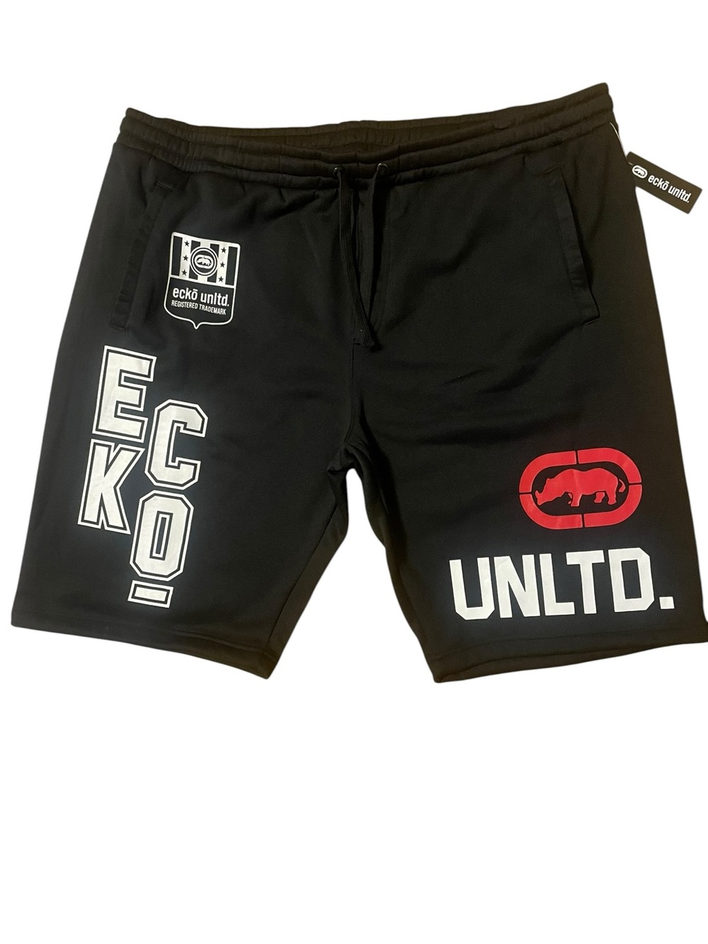 Men’s Ecko Unltd Black Fleece Shorts - 4XL - Big & Tall - NWT
